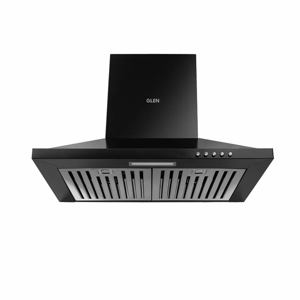 Pyramid shaped Electric Kitchen Chimney in kitchen look